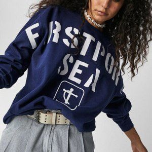 Firstport x Free People Sea Billboard Crewneck Sweatshirt
